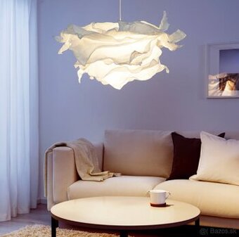 Tienidlo na závesnú lampu biela 85cm s elek. závesom - 4ks