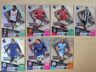Futbalové kartičky Premier league - limit edition