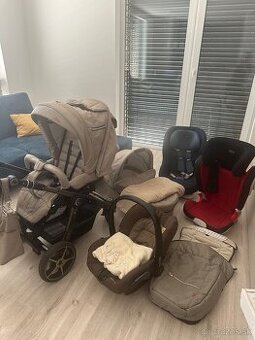 3v1 kombinacia Hartan + 2 autosedacky+ 2 deky+ rukavniky na