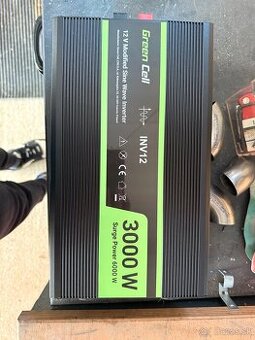 Automobilový menič napätia12V do 220V, 3000W/6000W