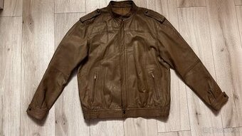 Pánska kožená bunda z teľaciny Vera PELLE - veľkosť L