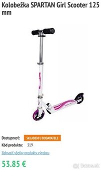 Kolobezka SPARTAN SPORT+ prilba LONGIS BUTTERFLY- TOP