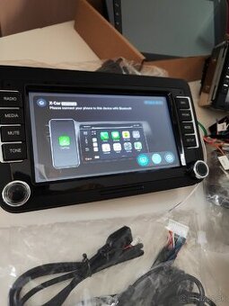 2din autoradio do skoda, volkswagen carplay, wifi, usb, gps