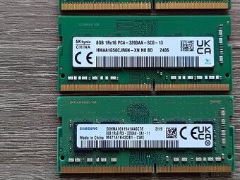 8 (16)GB Micron, SkHynix, Samsung - SoDimm 1Rx8 / 1Rx16 DDR
