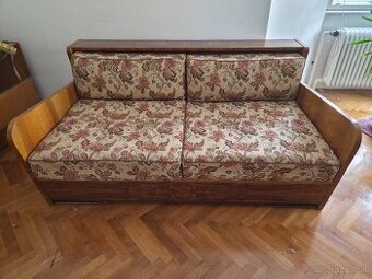 Gauc Halabala - pohovka rozkladacia orech