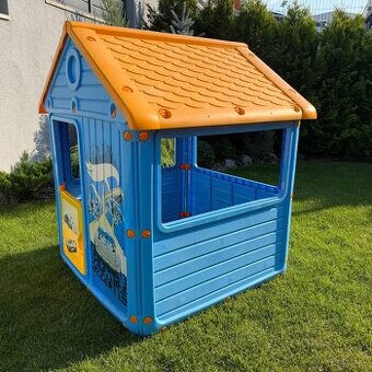 Detský záhradný domček Dolu Hot Wheels – použitý 1 sezónu