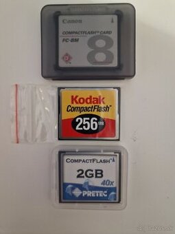 Karty CompactFlash Pretec, Canon, Kodak.