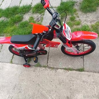 Detský bicykel motorka
