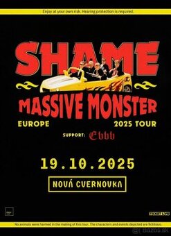 2 vstupenky na SHAME v Novej Cvernovke
