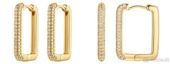 Náušnice so zirkónovými kameňmi/bez kameňov