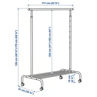 RIGGA Vešiak na šaty