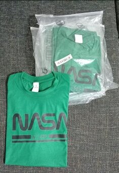 Nové bavlnené tričká s nápisom NASA