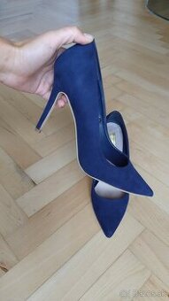 Kralovsky modre lodicky, poltopanky, PRIMARK, velkost 39