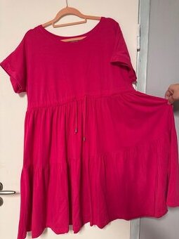 Ružové šaty krátke 4XL / 48-50