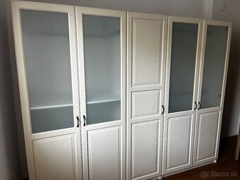 Šatníková skriňa - prírodná biela