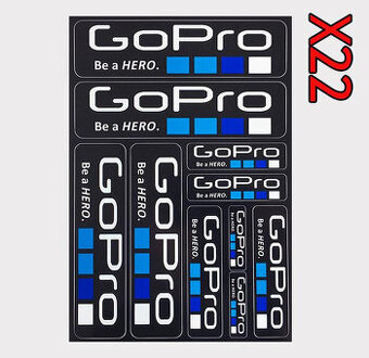 Nálepky, samolepky, Rockstar, Monster, GoPro, Red Bull...