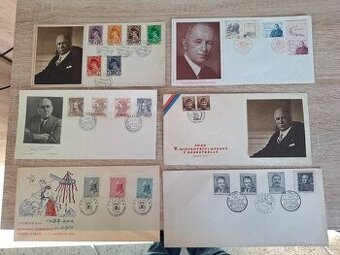 Pamätné aršíky - obálky - známky