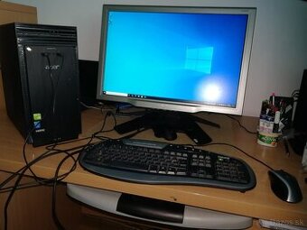 Počítač ACER+monitor ACER+klávesnica+myš