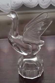 Retro sklenená soška - labuť