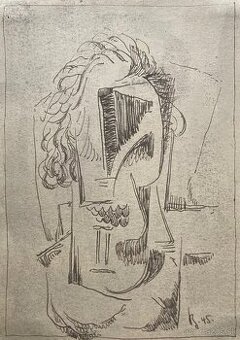 3 x Vlastimil Beneš, tušové kresby