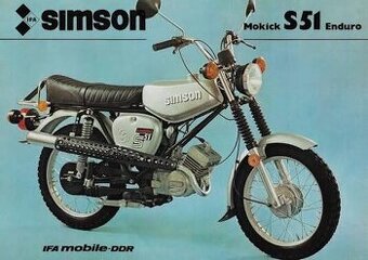 Simson S51 s TP a Špz