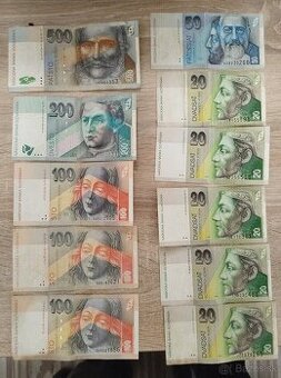 Predám bankovky (slovenské koruny)