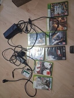 Xbox 360 + hry + hdmi kabel