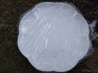 Taniere plytké, biela keramika