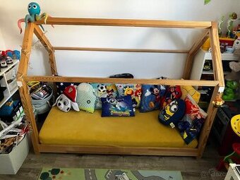 detská posteľ domček s kvalitným matracom