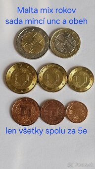 OBEHOVÉ a UNC sady euromincí