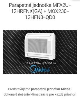 Midea parapetna klimatizácie 3,5kw