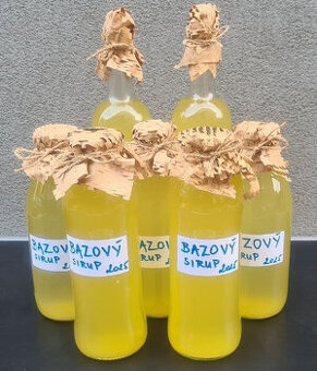 Domáci bazový sirup 2025