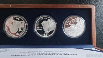 Fauna a flóra - súbor strieborných pamätných mincí 3,33 €