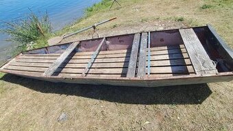 Plechová Pramica +2x veslo