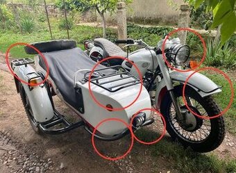 Držák baterie držák kulometu k750 m72 Ural Dněpr