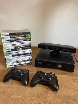 Predám X BOX 360 + 17 hier
