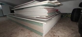 Predám sadrokartón – zelený a biely 200×120 cm + odrezky