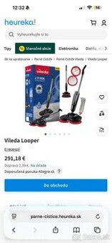 Elektrický rotačný mop Vileda Looper