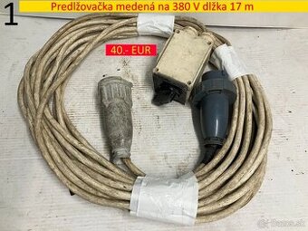 Predlžovačka medená na 380 V