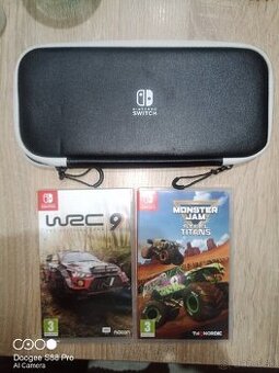Obal na nintendo switch plus dve hry