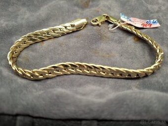 Elegantný NÁRAMOK 10.60 g,6.7 mm šírka,21.8cm dĺžka. ZLATO