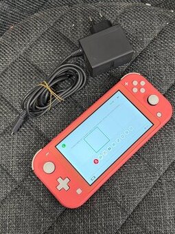 Nintendo switch Lite 32gb coral pink - pekný stav