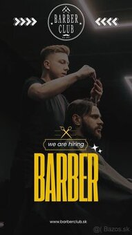 Hľadáme BARBERA do nášho tímu v Barberclub