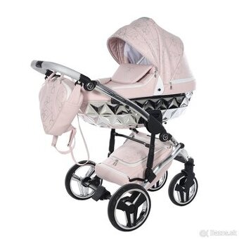 Kočík Junama Heart Pink Silver 2025