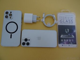 iPhone 13 PRO MAX 256GB SILVER- ZÁRUKA 1 ROK - 100% BATERIA