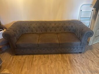 Predám trojmiestnu sedačku/gauč chesterfield