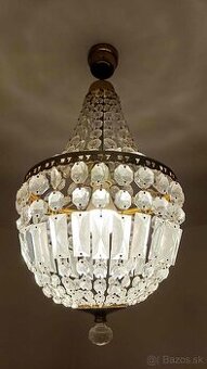 Svietidlo – imitácia kryštál – RETRO - výborný stav