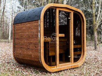 Sauna CUBE MIDI z termo dřeva
