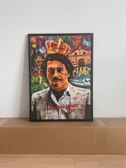 Obraz Pablo Escobar Grafitti Art Mural Banksy