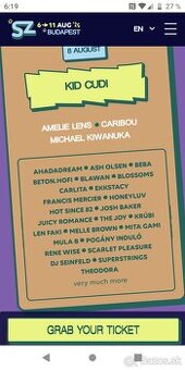 Lístky na Sziget